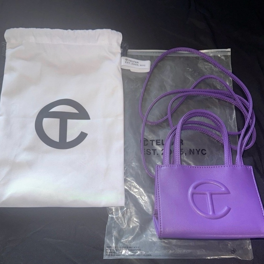 Small telfar shopping bag Grape / Purple